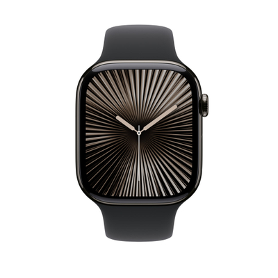 Apple Watch 46mm Sport Band, Black Sport Band, S/M
