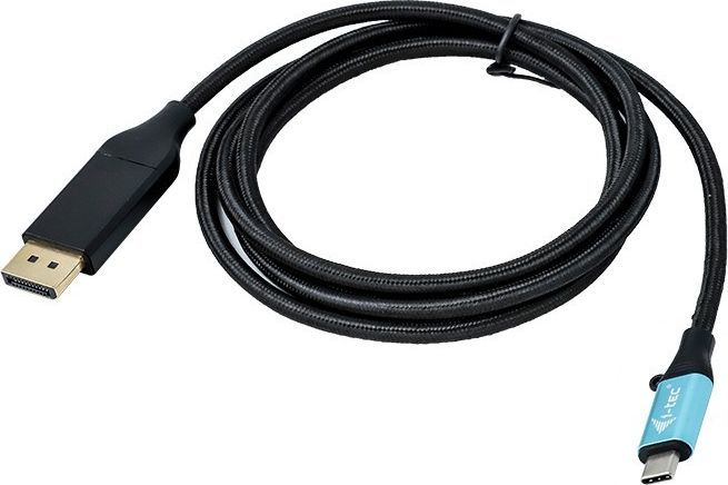 Kabllo DisplayPort USB I-TEC USB-C (C31CBLDP60HZ2M), 2m, e zezë 