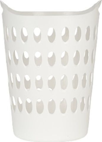 Shportë plastike pa kapak, 50L, 44 x 56 x 44 cm, e bardhë