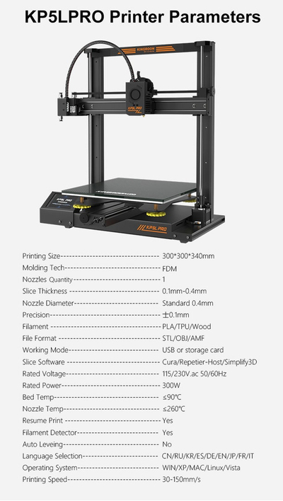 Printer 3D SONIT KP5Pro