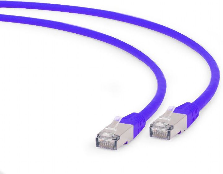 Gembird S/FTP Cat. 6A LSZH Patch Cord, Purple, 1 m