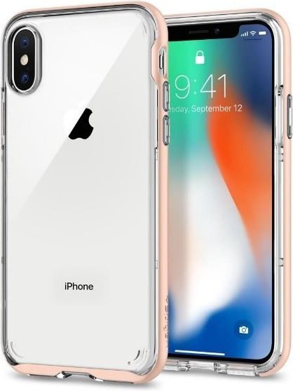 Kornizë mbrojtëse SPIGEN Neo Hybrid Crystal Blush, për iPhone X
