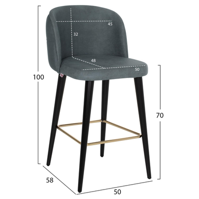 Stol MARCELLO (HM9280.20), gri