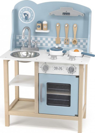 Lodër set kuzhine Viga Toys 3365, e kaltër / e argjendtë