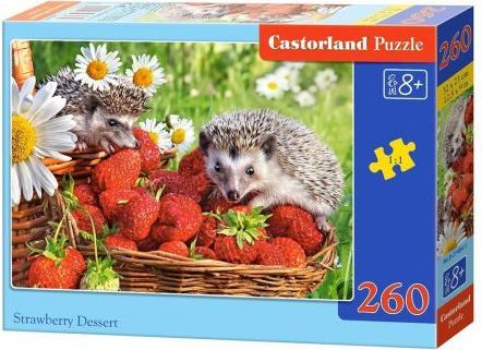 Puzzle Castorland Strawberry Dessert (287347), 260 elemente, shumëngjyrësh