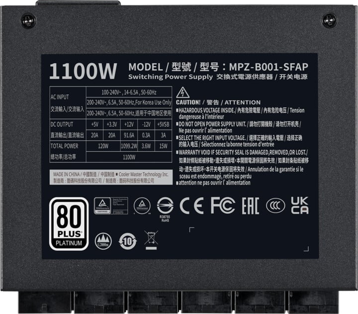 Burim energjie Cooler Master V SFX MPZ-B001-SFAP-BEU , 1100W