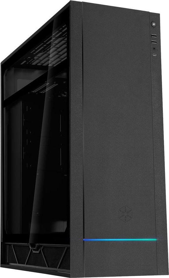 Kasë SilverStone Alta F1, e zezë, Midi Tower