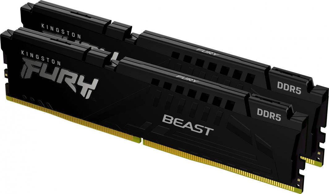 Memorie Kingston Fury Beast, DDR5, 16 GB, 5600 MHz, CL40, KF556C40BBK2-16