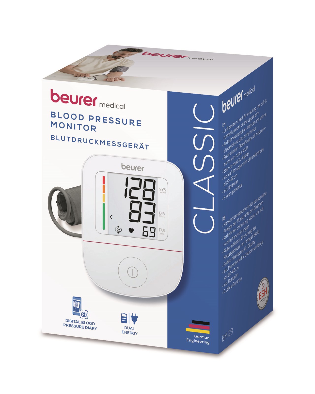 BM 23 BEURER - Tensiometër krahu me aplikacion HealtManager Pro