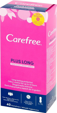 Peceta higjienike për femra Johnson & Johnson Carefree Plus - Fresh Scent, 40 copë Peceta higjienike për femra Johnson & Johnson Carefree Plus - Fresh Scent, 40 copë