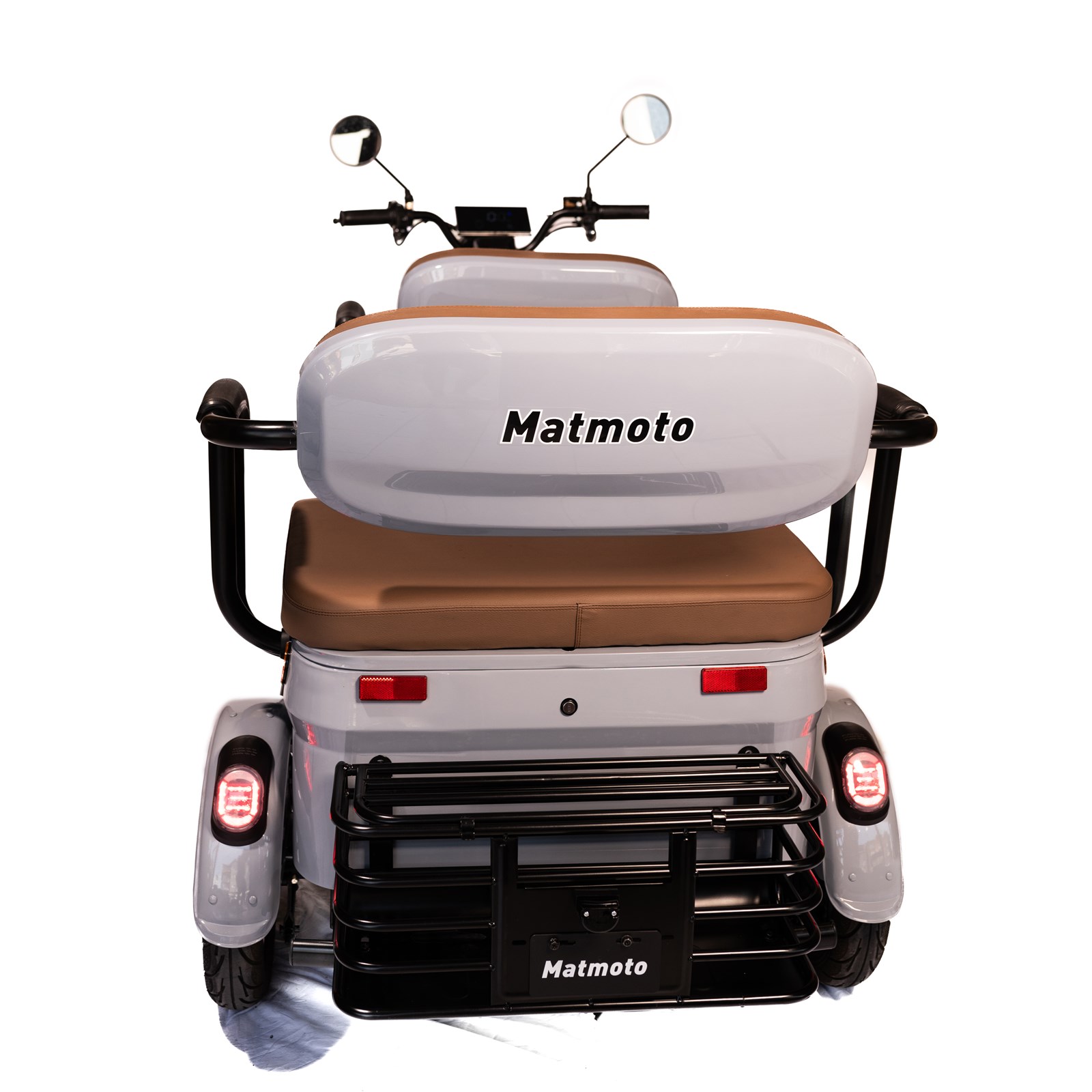 Skuter elektrik për 3 persona Mat Moto Motorcycle, 1800W, i bardhë/ kaftë