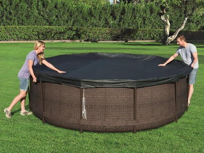 Mbulesë pishine Bestway (58037), 366 cm, e zezë