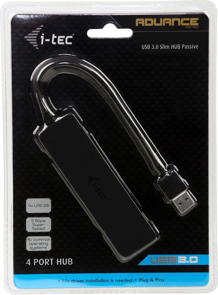 HUB USB I-TEC USB 3.0 Slim, 4 porte, i zi (U3HUB404)