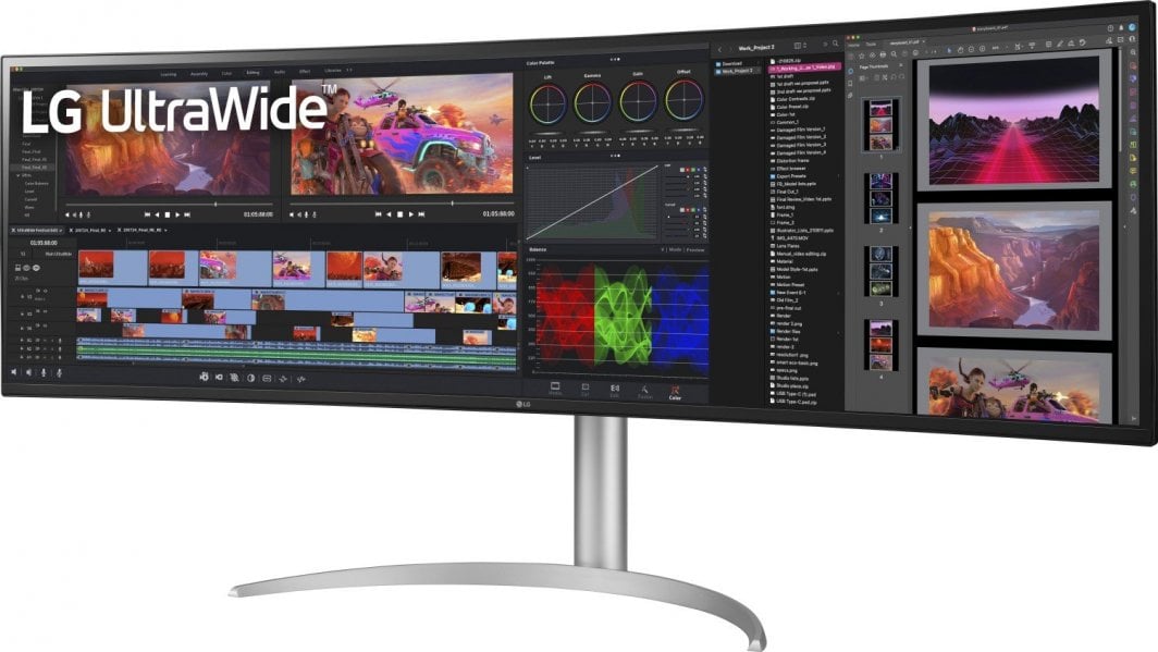 Monitor LG UltraWide 49WQ95X-W, 49", DQHD, 144 Hz, i bardhë