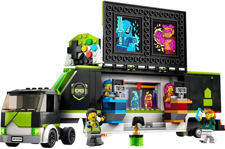 Set LEGO® City 60388 Gaming tournament in a truck, 344 pjesë
