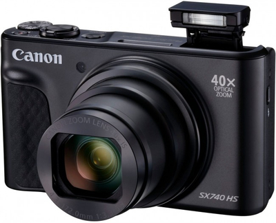 Дигитален фотоапарат Canon PowerShot SX740 HS Lite, црн