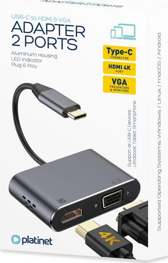 Përshtatës Panasonic USB-C - HDMI/VGA, 4K ,30Hz 