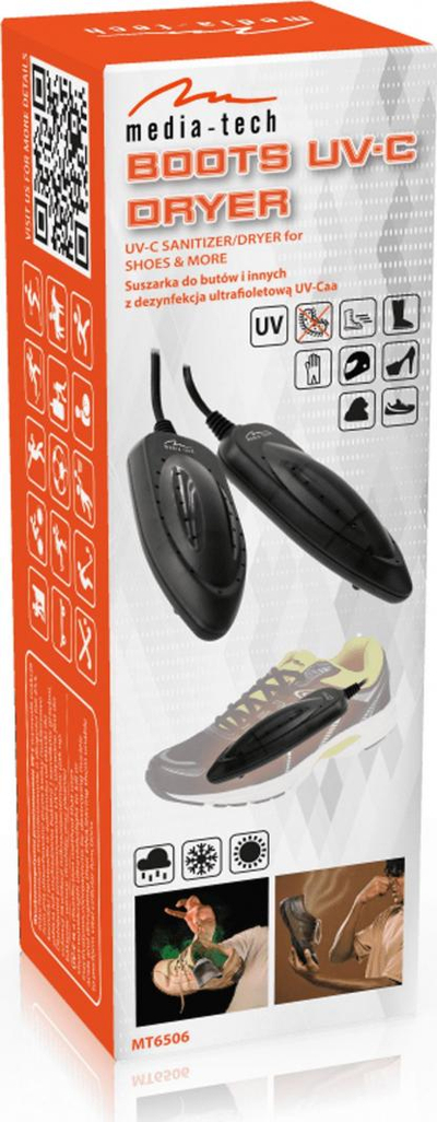 Tharëse për këpucë Media-Tech MT6506 me dezinfektim UV, 6cm