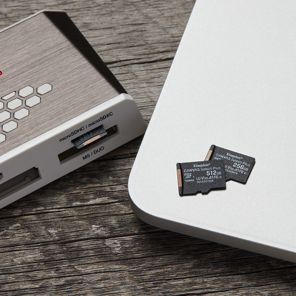 Kartë e memories Kingston Canvas Select Plus, MicroSDXC, 256 GB, Class 10 + përshtatës SD