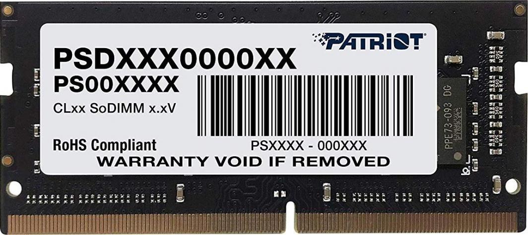 Memorie RAM për laptop Patriot Signature, SODIMM, DDR4, 8GB, 2400MHz, CL17