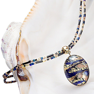 Lampglas Egyptian Queen Ѓердан со Бисер, 24K Злато Lampglas Egyptian Queen Ѓердан со Бисер, 24K Злато