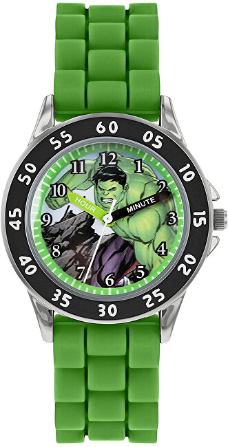 Orë për fëmijë Disney Time Teacher Avengers Hulk AVG9032, e gjelbër Orë për fëmijë Disney Time Teacher Avengers Hulk AVG9032, e gjelbër