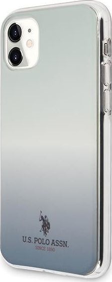 Mbrojtëse U.S. Polo ASSN Gradient Pattern Collection për iPhone 11, e kaltër 