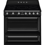 Sobë SMEG Victoria Aesthetic TR90IBL2, 90x60 cm, 10600 W, e zezë