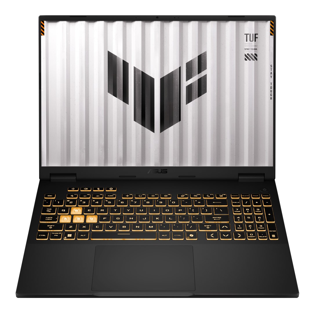 Laptop ASUS TUF Gaming F16 FX608JH-I5165W, 16", Intel Core i5-13450HX, 16GB DDR5 5600, 512GB SSD, NVIDIA GeForce RTX 5050 8GB, i hirtë errët