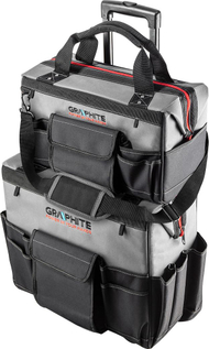 Çanta veglash Graphite 58G088, e zezë / hirtë