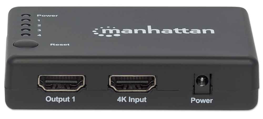 Ndarës Manhattan 207706 4K Compact, 4-Port HDMI