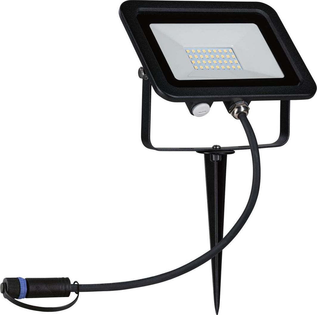 Dritë për kopsht Paulmann Plug & Shine, 15,5W IP65, 3000K, e zezë