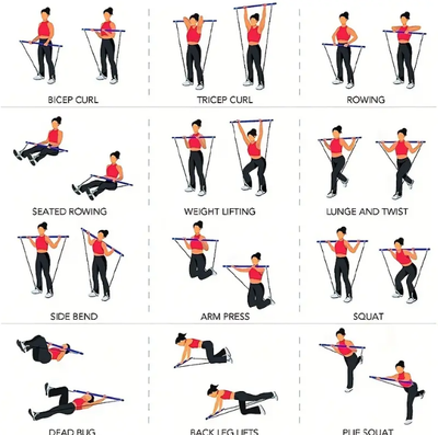 Shkop pilates për stërvitje dhe tonifikim të trupit, i zi SP4