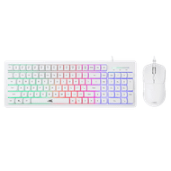 Set gaming tastierë dhe maus Baracuda, Orca BGC-012, të bardha