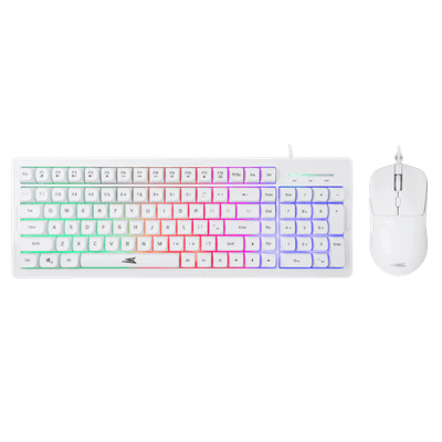 Set gaming tastierë dhe maus Baracuda, Orca BGC-012, të bardha