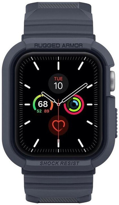 Mbrojtëse Spigen Rugged Armor Pro për Apple Watch 7/6/SE/5/4 45/44, e hirtë