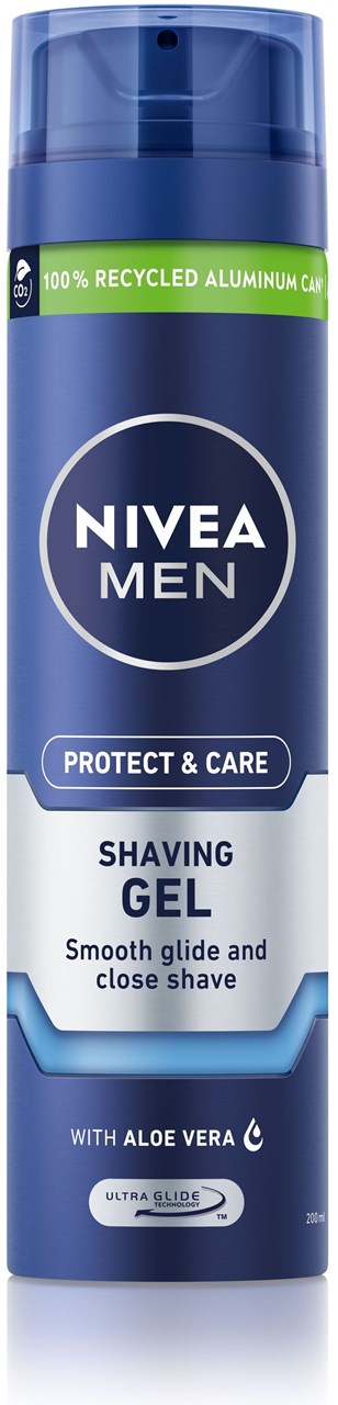 Xhel për rrojë Nivea Protect & Care Shaving Gel, 200ml