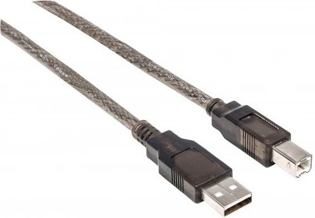 USB me lidhës A dhe B Manhattan, i zi