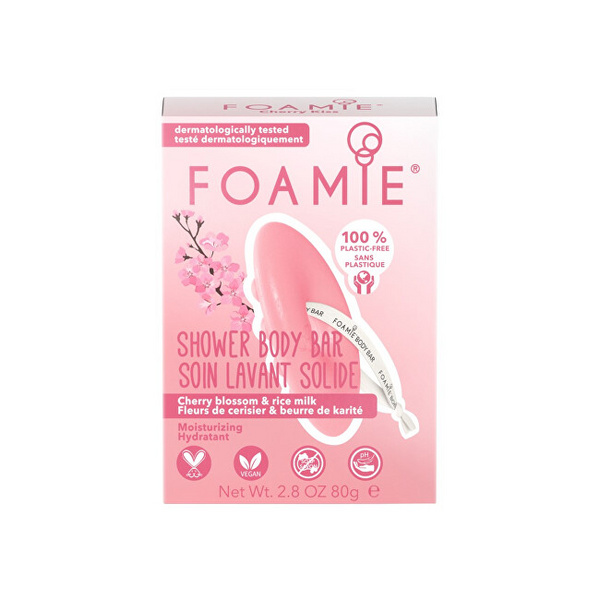 Sapun hidratues për dush Foamie Cherry Kiss With Cherry Blossom and Rice Milk, 80 g Sapun hidratues për dush Foamie Cherry Kiss With Cherry Blossom and Rice Milk, 80 g