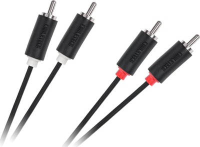 Kabllo Cabletech RCA (Cinch) x2 (KPO3954-5), 5m, 2 copë, e zezë
