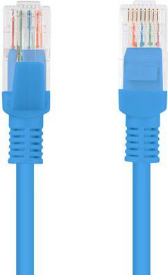 Kabllo Lanberg, RJ-45 / RJ-45, cat.5e, e kaltërt, 2m (PCU5-10CC-0200-B)