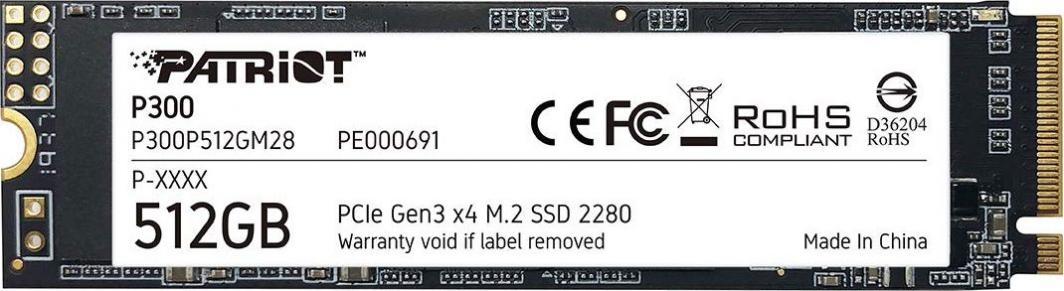 Disk Patriot P300 512GB M.2 2280 PCI-E x4 SSD
