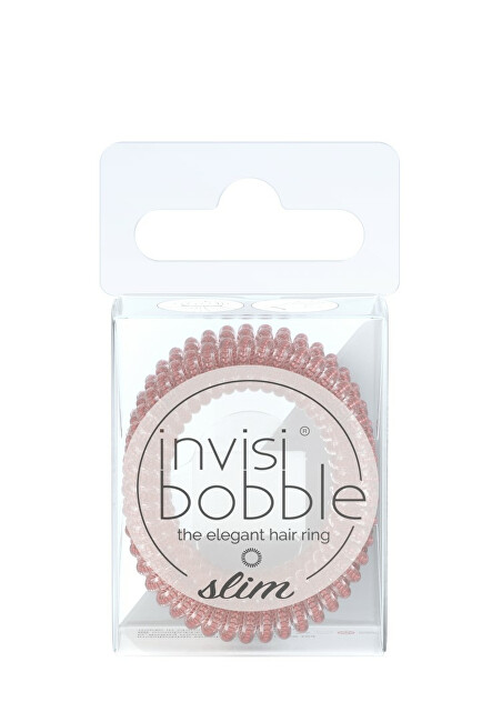 Set shirit spiral për flokë Invisibobble Slim Pink Monocle, 3 copë