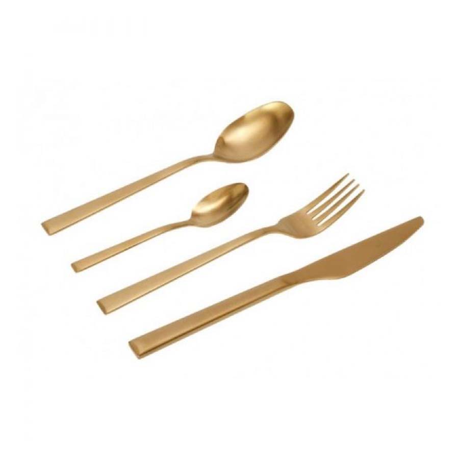 Set takëm kuzhine Trio Durable, ari, 24 copë