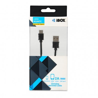 Kabllo iBOX, USB A / USB C, 1 m, e zezë