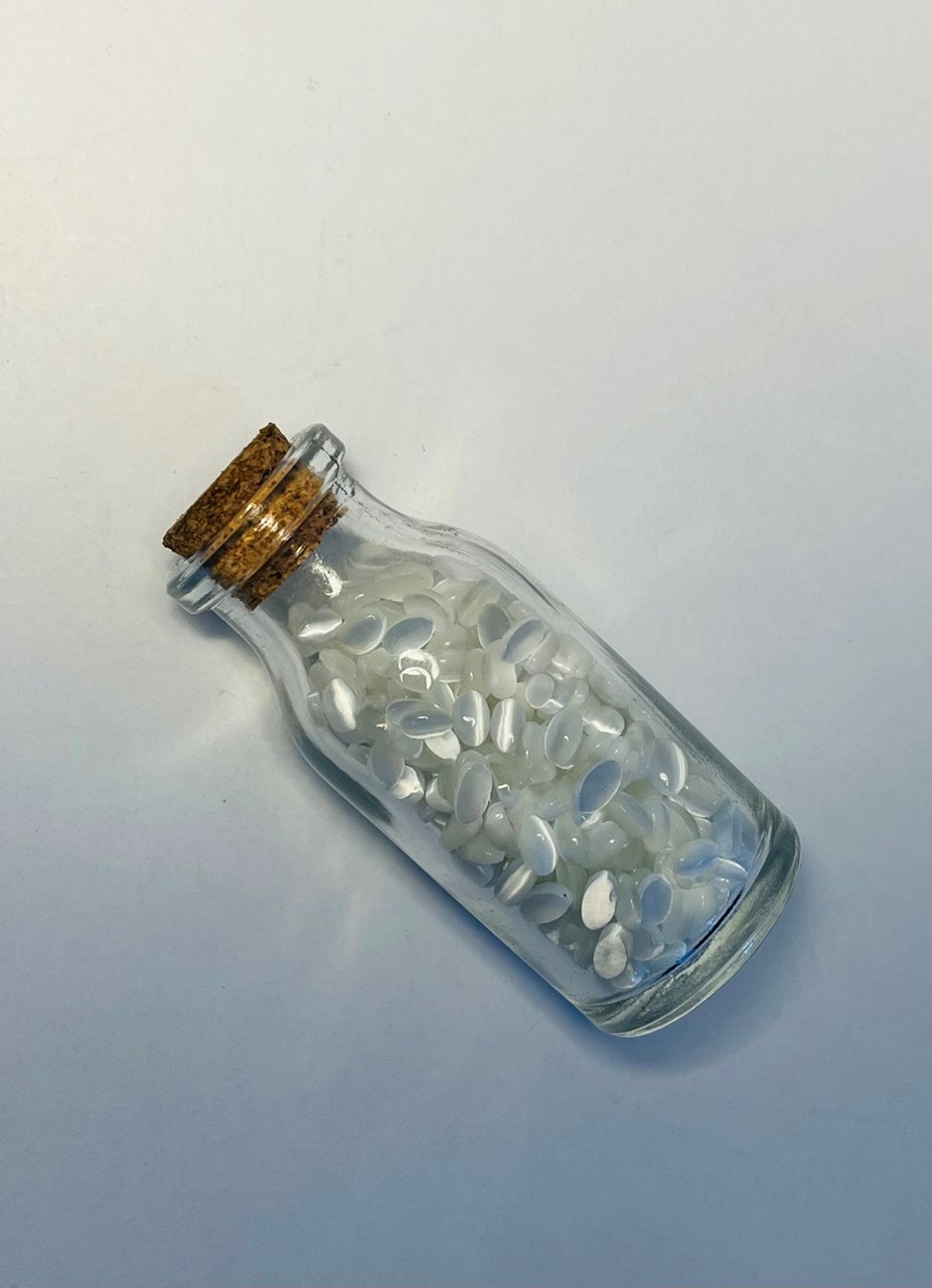 Gurë natyral Dar Kuarc Kristal, 6 cm, bardhë