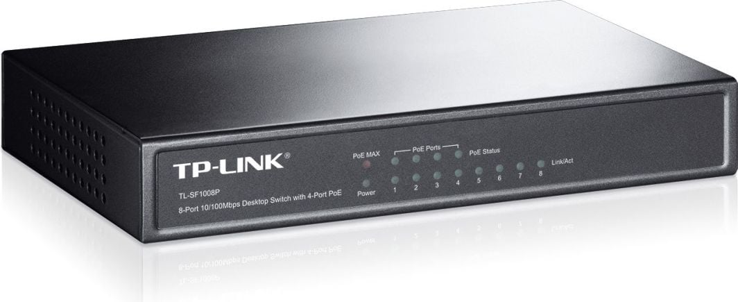 Switch TP-Link TL-SF1008P, 8 porte - 4 PoE