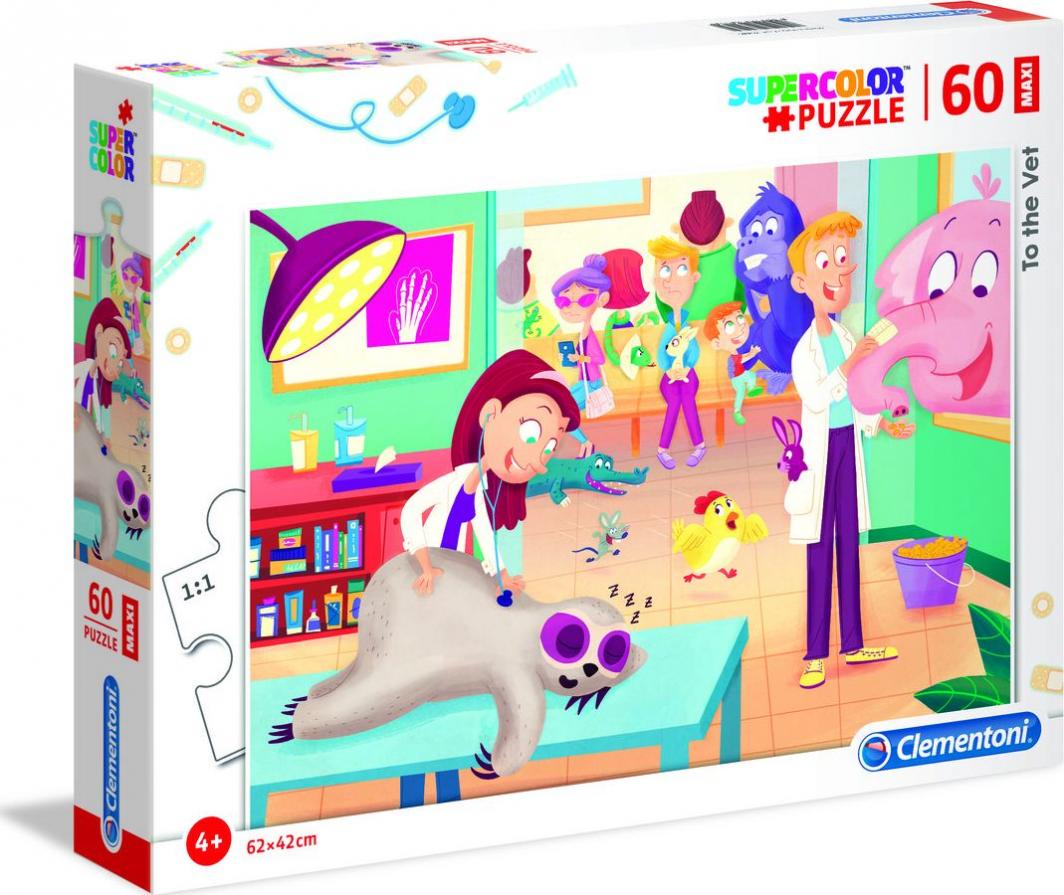 Puzzle Clementoni Maxi Super Kolor, 60 elemente