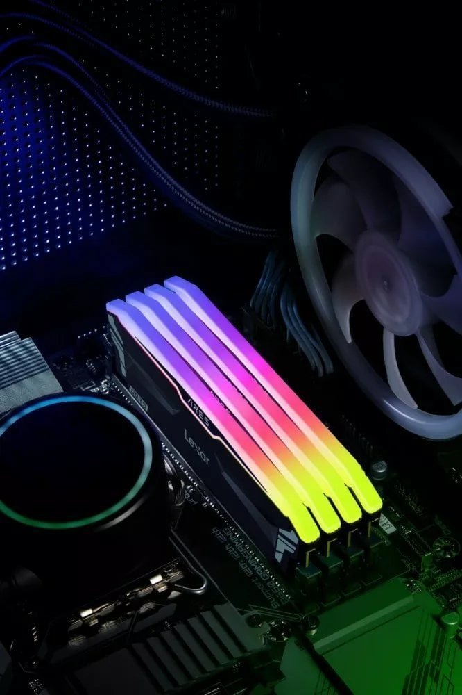 Memorie Lexar Ares RGB, DDR5, 32 GB, 6800 MHz, CL34, LD5U16G68C34LA-RGD