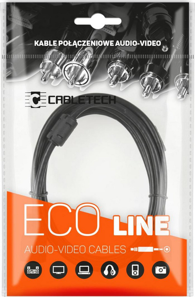 Kabllo Cabletech Toslink (KPO4014-2.0), 2m, e zezë